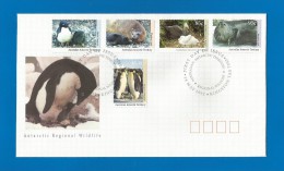 AAT  1992  Mi.Nr. 90 / 94 ,  Antarctic Regional Wildlife - FDC  14 May 1992 - - FDC