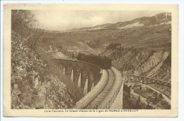 CPSM TRAIN SUR LE VIADUC DE LA LIGNE DE MOREZ A ANDELOT, Format CPA, JURA 39 - Otros & Sin Clasificación