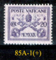 Vaticano-F0085A - 1929 - Valori (+) - A Scelta. - Gebraucht