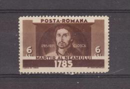 1935  150 ANNIV. DE LA REVOLTE EN TRANSYLVANIE  Mi No 482 Et  YV No 478 - Ongebruikt