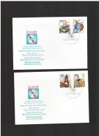 DDR - 15 5 1990  2 FDC  125 JAHRE INTERNATIONALE FERNMELDEUNION (ITU) - 1981-1990