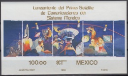 Sheet II, Mexico Sc1389 Morelos Telecommunications Satellite Launch, Space Shuttle, Navette Spatiale - América Del Sur