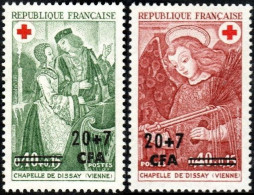 Réunion N° 391 Et 392 ** Organisation Croix Rouge - Fresques De La Chapelle De DISSAY - Nuevos