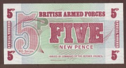 GB BAF 5 NEW PENCE (1972)  "6th Series" Issue - British Armed Forces & Special Vouchers