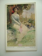 ILLUSTREE SIGNEE MONESTIER C.--femme   POSTCARD   UNUSED  FORMATO PICCOLO - Monestier, C.