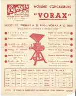 Moulin Concasseur/"VORAX"/Répagr I/ LYON/1949    VP695 - Agriculture