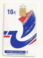 CARTE STATIONNEMENT PARIS 10 EUROS - Tarjetas De Estacionamiento (PIAF)