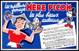 Buvard Fromages Mère Picon Avec Ses Bons Cadeaux , Le Cinémagic. Mickey. - F