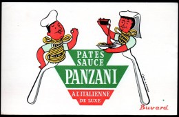 Buvard Pâtes Et Sauce Panzani à L'italienne. Dessin Morvan. - P