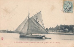 CPA 44 SAINT NAZAIRE - Bateau Pilote N°6 Quittant Le Vieux-Bassin - 1904 - Saint Nazaire