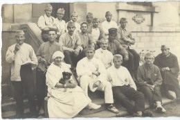 Carte Postale /Photographie/ Groupe De Militaires Convalescents Et Infirmiére?/1923   PH220 - Other & Unclassified