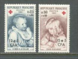 1965 REUNION ISLAND RED CROSS MICHEL: 442-443 MNH ** - Unused Stamps