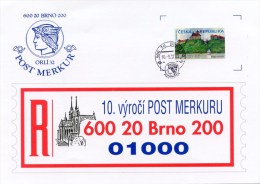 CZECH REPUBLIC / TCHEQUIE (2002) - ATM Hrad Veveri - Sheet / Feuille 600 20 BRNO 200 POST MERKUR - Sonstige & Ohne Zuordnung