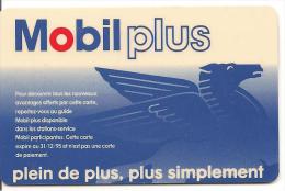 CARTE-MAGNETIQUE-MOBILPLU S BLEU-31/12/95-V°Petit Dessin-TB E - Car Wash