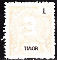 TIMOR - 1898-1900, D. Carlos L.    1 A.  D. 12 3/4   (*) MNG   MUNDIFIL  Nº 59b - Timor