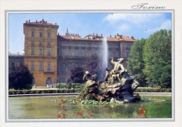 Torino - Palazzo Reale - Facciata Interna - Giardini E Fontana Del Tritone - 55 - Formato Grande Non Viaggiata - Palazzo Reale