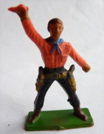 FIGURINE STARLUX COWBOY Chapeau En L'air INCOMPLET -  SERIE ORDINAIRE  1957 Réf 127 - Starlux