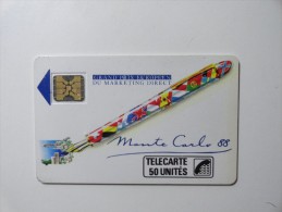 RARE : MONTE CARLO 88 GRAND PRIX DU MARKETING DIRECT USED CARD - Telefoonkaarten Voor Particulieren