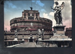 J664 Roma, Castello E Ponte Sant'Angelo -  Bridge And Castle - Datata Sul Retro 1958 - Vera Fotografia - Castel Sant'Angelo