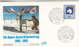 Allemagne - République Fédérale - Lettre De 1981 - Philatélie Polaire - Antarktis Vertrag - Oblitération Bonn - Scientific Stations & Arctic Drifting Stations