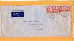 New Zealand 1951 Air Mail Cover - Luftpost