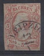 Germany (Sachsen) 1856-63 (o) Mi.12c - Sachsen