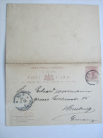 LAGOS   ,     1901 , Postcard  To Germany - Nigeria (...-1960)