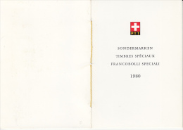 POSTAL SERVICE STAMP ISSUES, BOOKLET, 1980, SWITZERLAND - Carnets