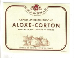 LOT 3 ETIQUETTES BOUTEILLE VIN - Bourgogne Aloxe Corton Et Beaune Le Chateau, Bourgogne Blanc Pouilly Vinzelles - Lots & Sammlungen