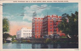 From Truckee River Hotel Riverside And U S Post Office Reno Nevada 1946 - Reno
