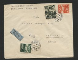 SLOVAKIA, AIRPOST COVER 1943 FROM Stubnanskie Teplice TO PRATTELN SWITZERLAND - Briefe U. Dokumente