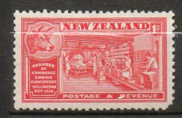 N ZELANDE  1p Rouge 1936  N°228 - Ongebruikt