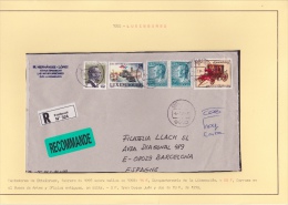 02071 Carta De Luxemburgo A Barcelona - Briefe U. Dokumente