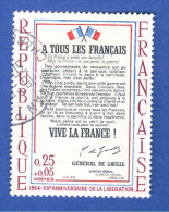 * 1964  N° 1408  A TOUS LES FRANÇAIS OBLITÉRÉ DATE DU TIMBRE LE 9 ? - Oblitérés