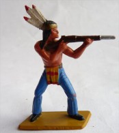 FIGURINE STARLUX  1969 INDIEN 5153 - TIREUR FUSIL DEBOUT 3 - Starlux