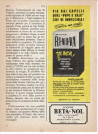 1967  -   RINOVA  For  Men     -  1 P.  Pubblicità Cm. 13,5 X 18,5 - Magazines