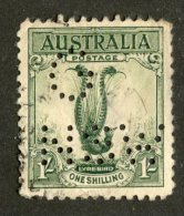 7701x   Australia 1932  Scott #141 Perfin G NSW   (o) Offers Welcome! - Usados