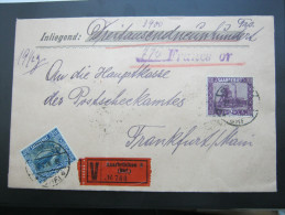1926, Wertbrief  Nach Frankfurt - Briefe U. Dokumente