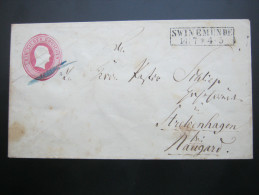 Brief Aus SWINEMÜNDE  ,   Siegel  Mit Schriftzug  USEDOM - Postwaardestukken