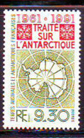 FR. ANTARCTIC - TREATY - MAPS - **MNH - 1991 - Antarctic Treaty