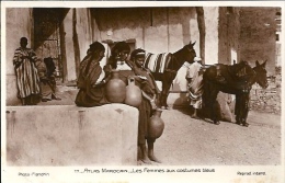 Postcard RA001740 - Morocco (Maroc) Les Femmes Aux Costumes Bleus - Afrique