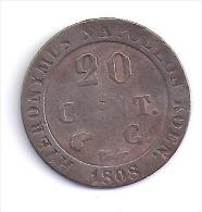 ALLEMAGNE - WESTPHALIE - 20  Cent  1808 C - Sonstige & Ohne Zuordnung