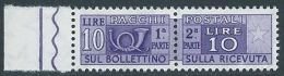 1955-79 ITALIA PACCHI POSTALI STELLE 10 LIRE MNH ** - JU62-4 - Colis-postaux