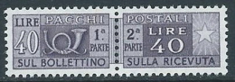 1955-79 ITALIA PACCHI POSTALI STELLE 40 LIRE MNH ** - JU59-10 - Colis-postaux