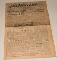 La Marseillaise De Lyon Et Du Sud-Est Du 15 Décembre 1944. (Photo Des V1). - French