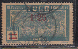 Togo Used, Surcharge 1f 25c On 1f, Tree - Used Stamps