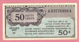 USA United States, 50 Cents, 1946 Military Payment Certificate QFDS - UNC - 1946 - Reeksen 461