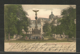 TOP!! ERFURT * HIRSCHGARTEN MIT KRIEGERDENKMAL * 1900  **!! - Erfurt