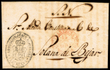 CACERES PREF. - PLASENCIA PE 8 R - CARTA CIRC. MAT. BAEZA \"PLASENCIA 14/OCT/52\ - ...-1850 Préphilatélie