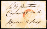 CACERES PREF. - TRUJILLO PE 7 R - 1846 CARTA CIRC. A HIGUERA LA REAL - ...-1850 Préphilatélie